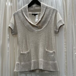 #110 BCBGMaxAzria Cream Cowl Neck Sweater